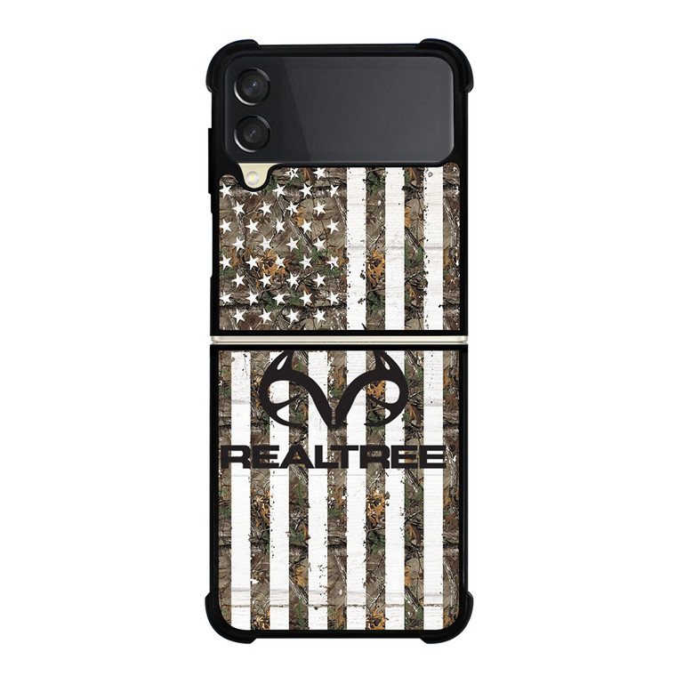 REALTREE AMERICAN FLAG LOGO Samsung Galaxy Z Flip 3 Case Cover