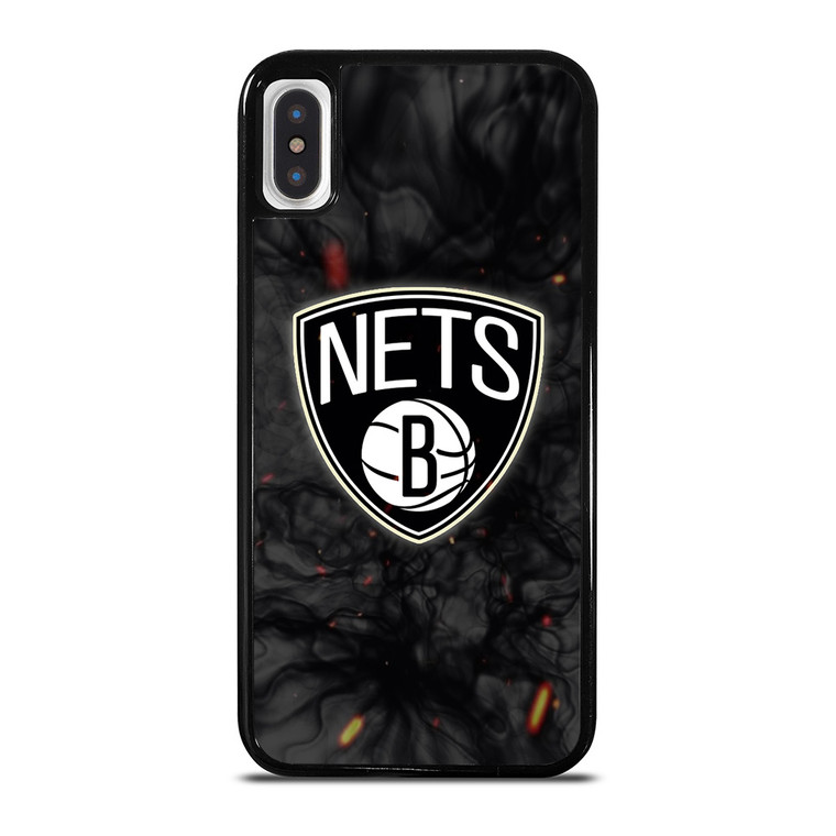 BROOKLYN NETS BASKETBALL NBA FIRE iPhone X / XS Case Cover