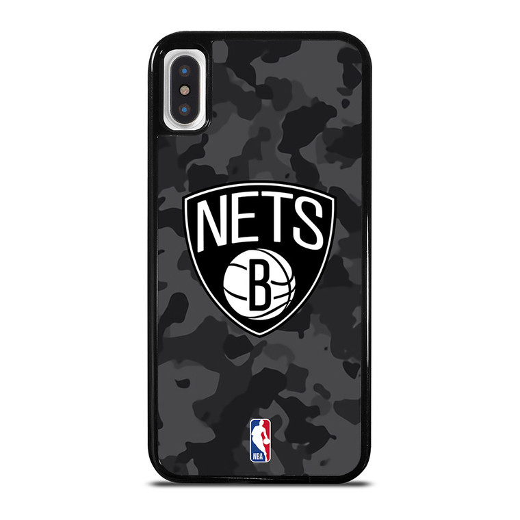 BROOKLYN NETS BLACK CAMO iPhone X / XS Case Cover