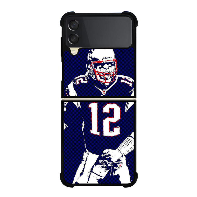 TOM BRADY NEW ENGLAND PATRIOTS NFL 2 Samsung Galaxy Z Flip 3 Case Cover