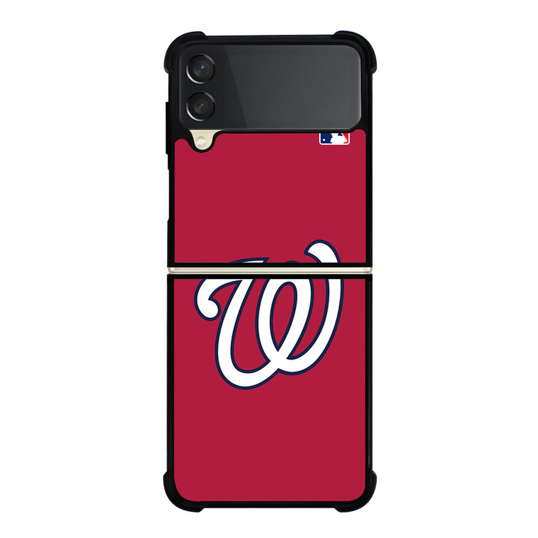 WASHINGTON NATIONALS MLB LOGO Samsung Galaxy Z Flip 3 Case Cover WASHINGTON NATIONALS MLB LOGO Samsung Galaxy Z Flip 3 Case Cover