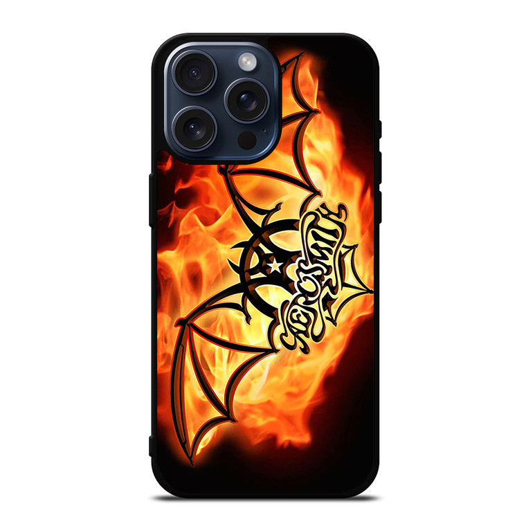 AEROSMITH ROCK BAND FIRE iPhone 15 Pro Max Case Cover