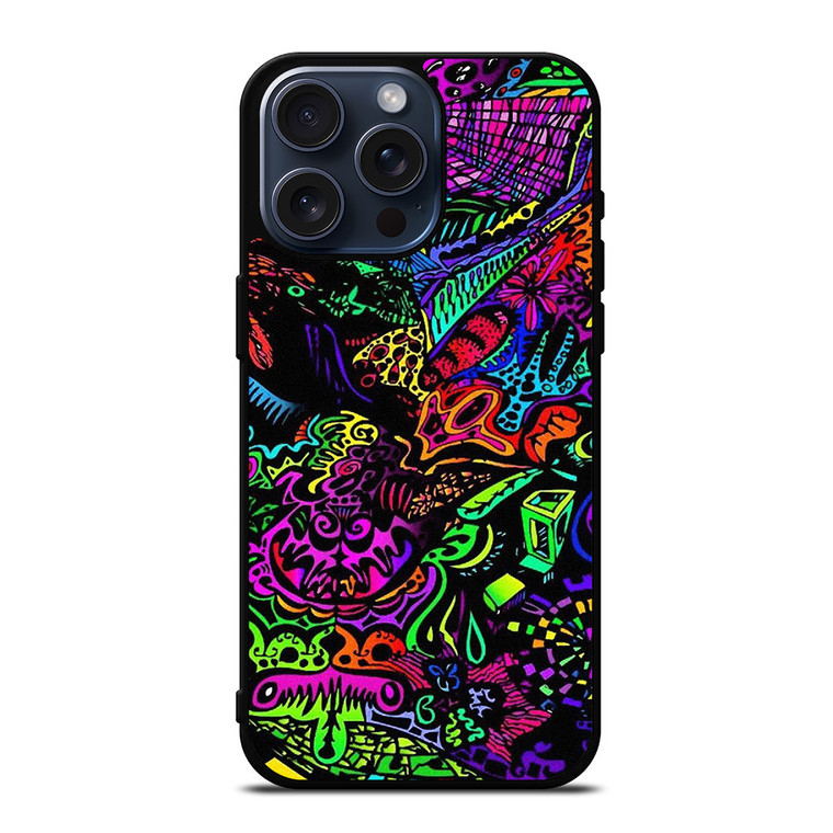 ALICE IN WONDERLAND TRIPPY PSYCHEDELIC iPhone 15 Pro Max Case Cover