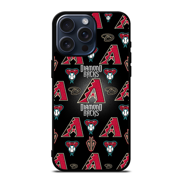 ARIZONA DIAMONDBACKS MLB BASEBALL PATTERN iPhone 15 Pro Max Case Cover