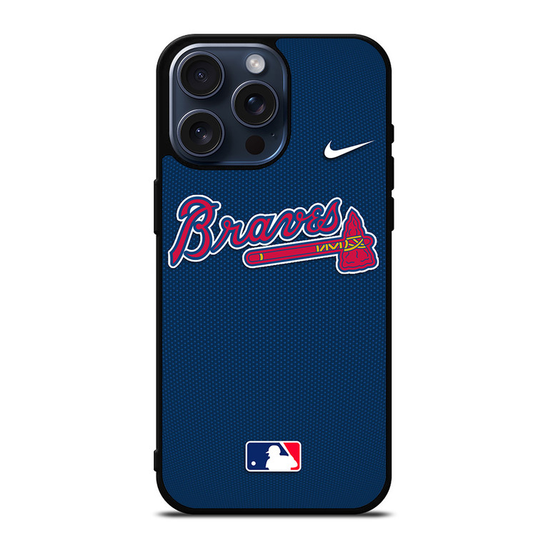 ATLANTA BRAVES MLB BASEBALL NIKE iPhone 15 Pro Max Case Cover