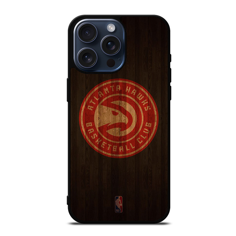 ATLANTA HAWKS BASKETBALL COURT NBA iPhone 15 Pro Max Case Cover
