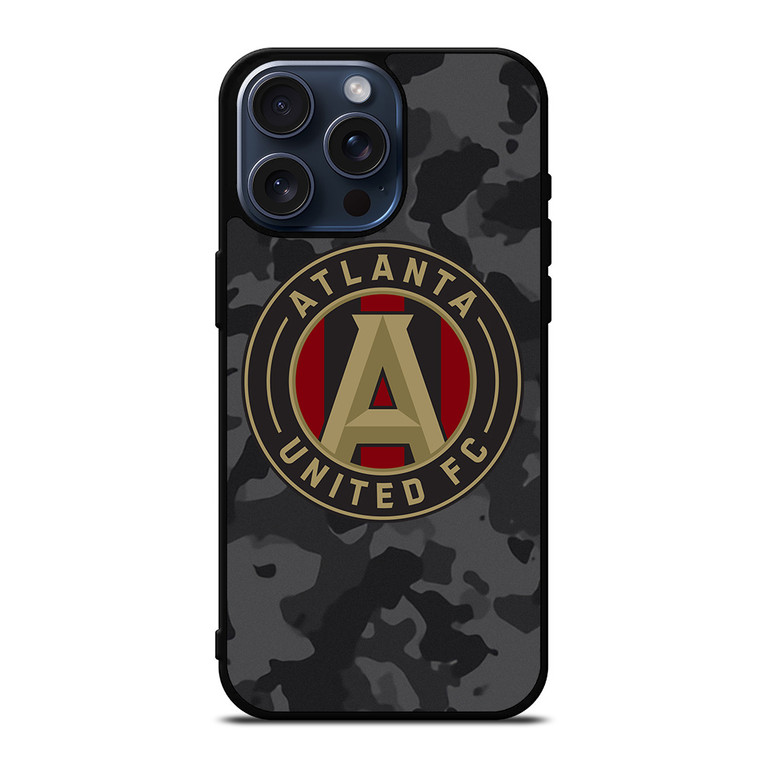 ATLANTA UNITED FC MLS BLACK CAMO iPhone 15 Pro Max Case Cover