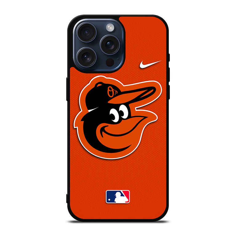 BALTIMORE ORIOLES MLB BASEBALL NIKE iPhone 15 Pro Max Case Cover