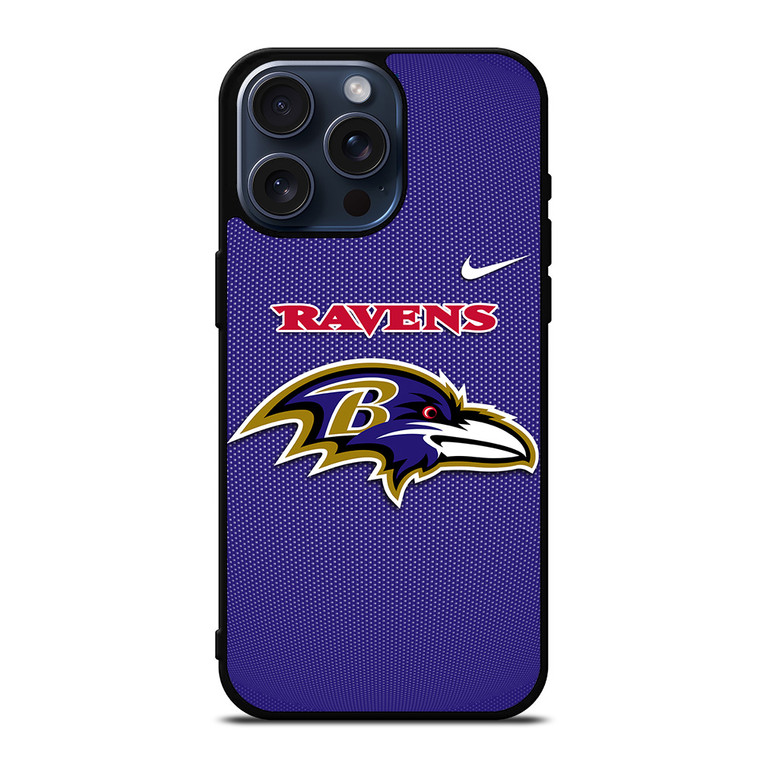 BALTIMORE RAVENS NFL FOOTBALL NIKE iPhone 15 Pro Max Case Cover