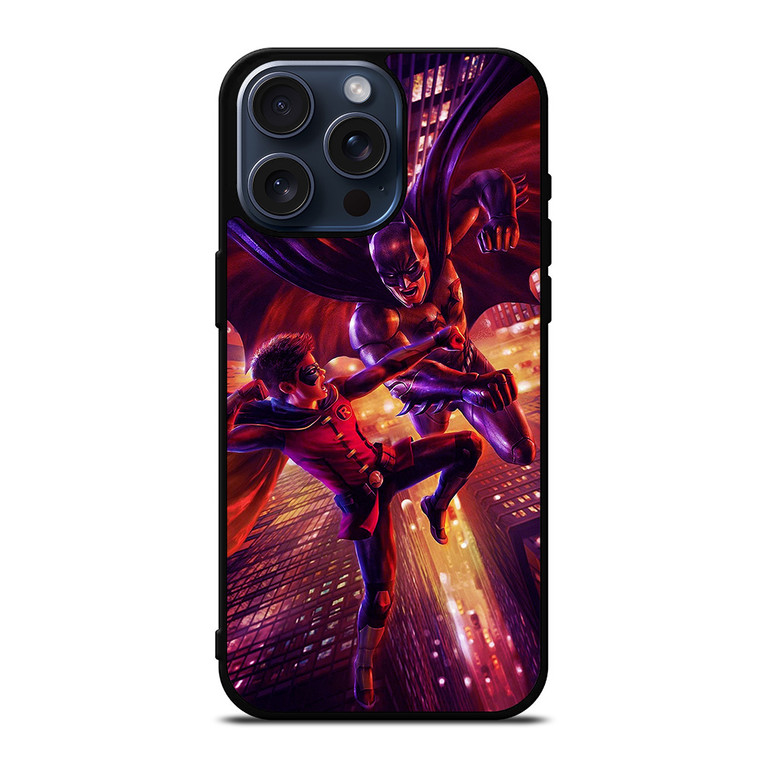 BATMAN AND ROBIN FIGHT iPhone 15 Pro Max Case Cover BATMAN AND ROBIN FIGHT iPhone 15 Pro Max Case Cover