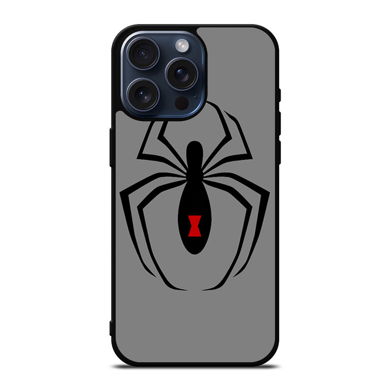 BLACK WIDOW SPIDER SYMBOL iPhone 15 Pro Max Case Cover
