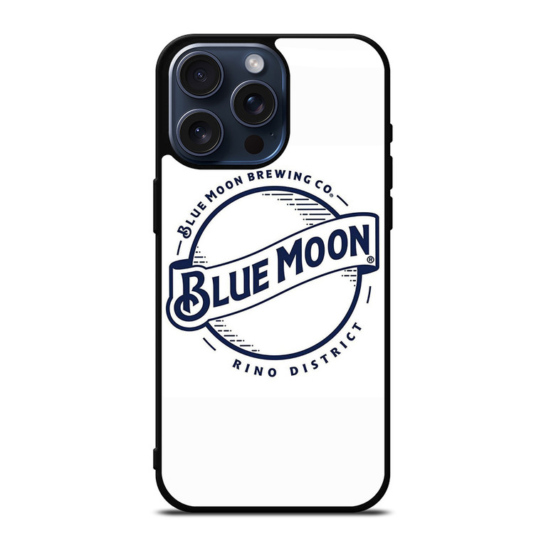 BLUE MOON BEER BADGE iPhone 15 Pro Max Case Cover