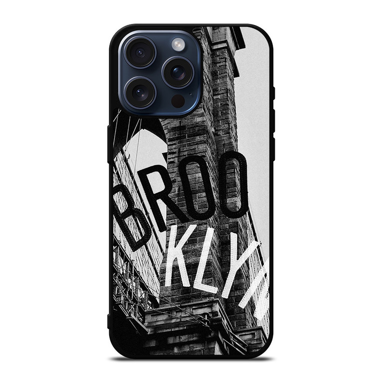 BROOKLYN NETS NBA BASKETBALL iPhone 15 Pro Max Case Cover
