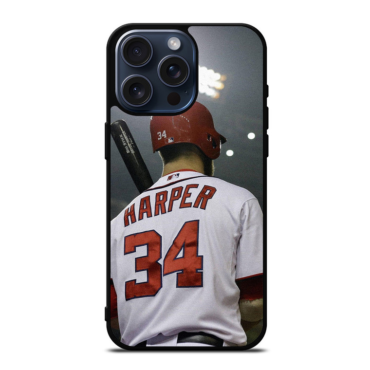 BRYCE HARPER PHILADELPHIE PHILLIES iPhone 15 Pro Max Case Cover