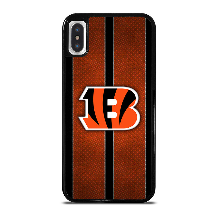 CINCINNATI BENGALS NFL METAL STRIPE iPhone X / XS Case Cover