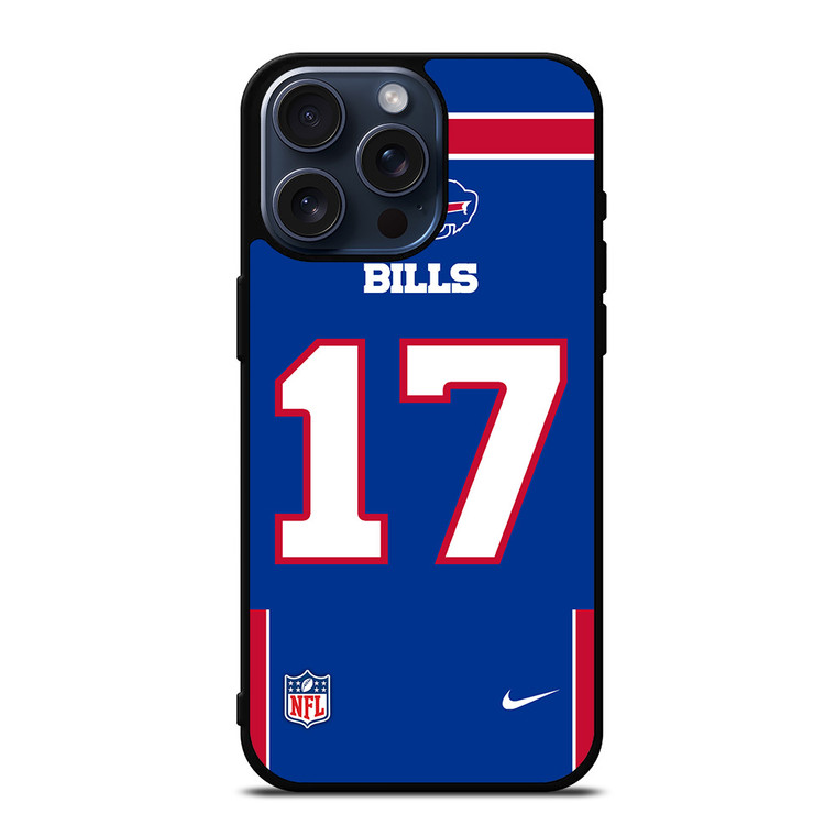 BUFFALO BILLS JOSH ALLEN 17 NFL NIKE iPhone 15 Pro Max Case Cover