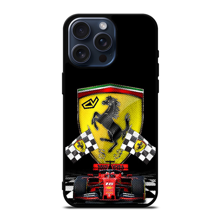 CHARLES LECLERC FERRARI FORMULA ONE F1 RACING 4 iPhone 15 Pro Max Case Cover