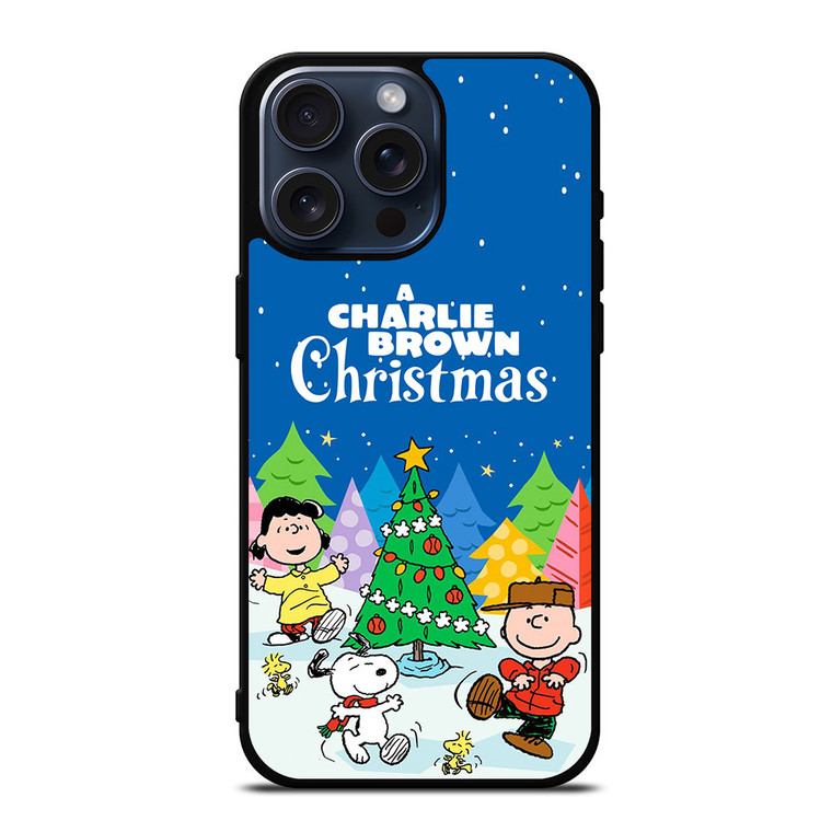 CHARLIE BROWN SNOOPY CHRISTMAS CARTOON iPhone 15 Pro Max Case Cover