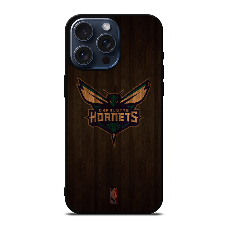 CHARLOTTE HORNETS BASKETBALL COURT NBA iPhone 15 Pro Max Case Cover