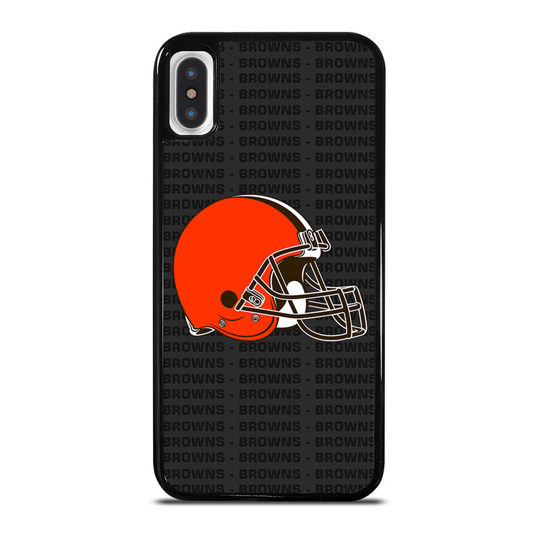 CLEVELAND BROWNS FOOTBALL TEXT iPhone X / XS Case Cover