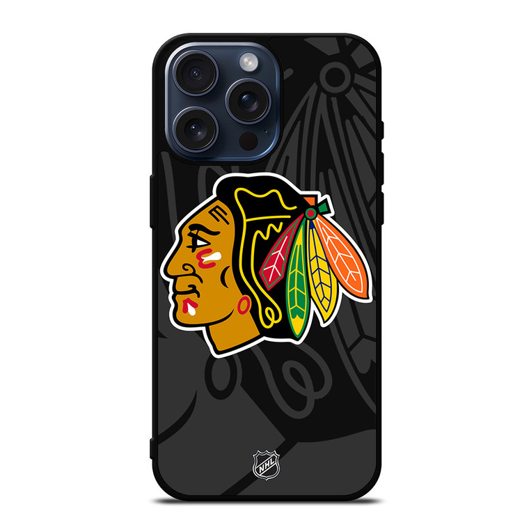 CHICAGO BLACKHAWKS NHL TEAM iPhone 15 Pro Max Case Cover