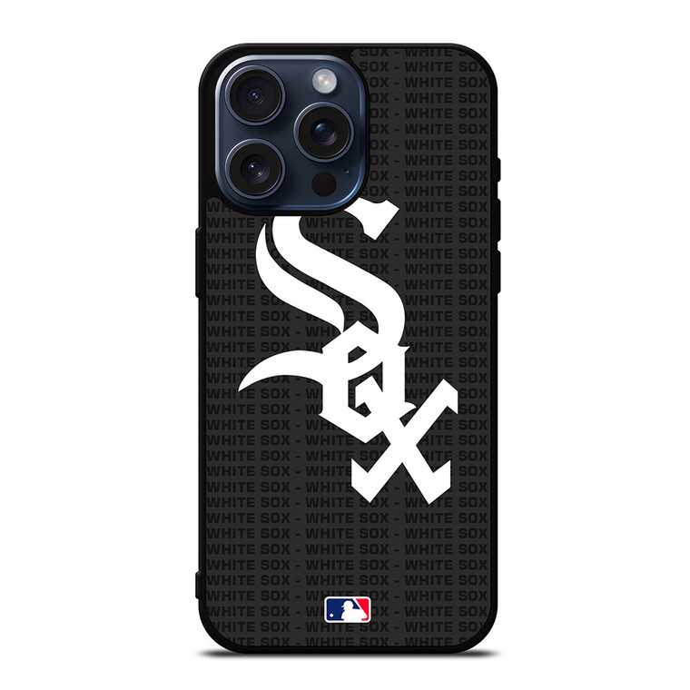 CHICAGO WHITE SOX BASEBALL BLACK iPhone 15 Pro Max Case Cover