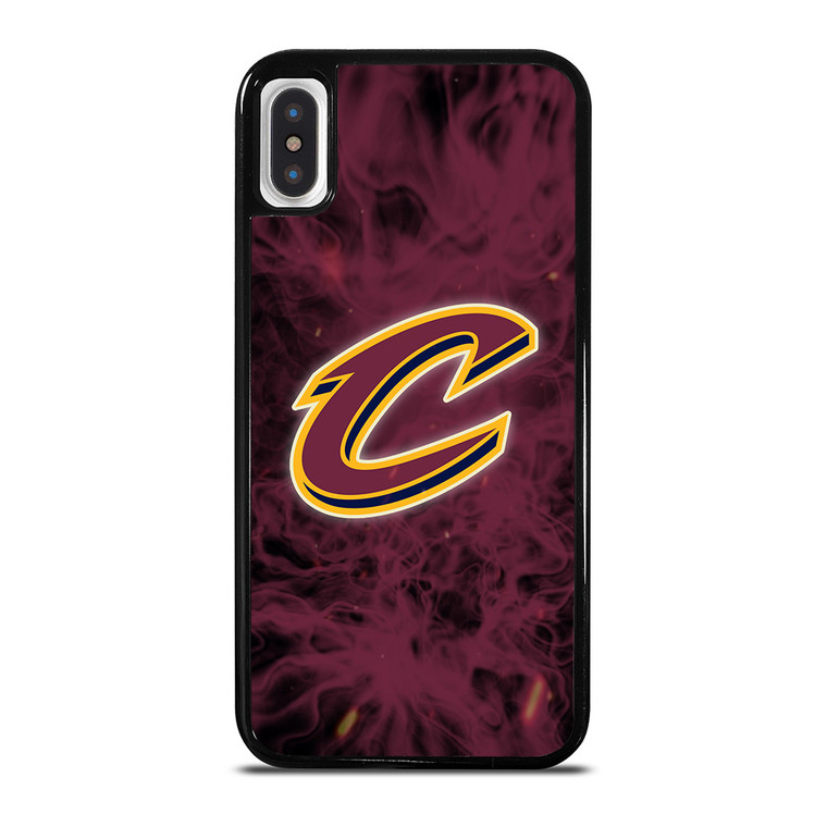 CLEVELAND CAVALIERS BASKETBALL NBA FIRE iPhone X / XS Case Cover