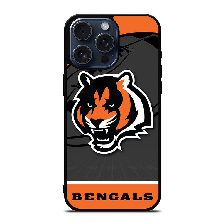 CINCINNATI BENGALS NFL TEAM iPhone 15 Pro Max Case Cover