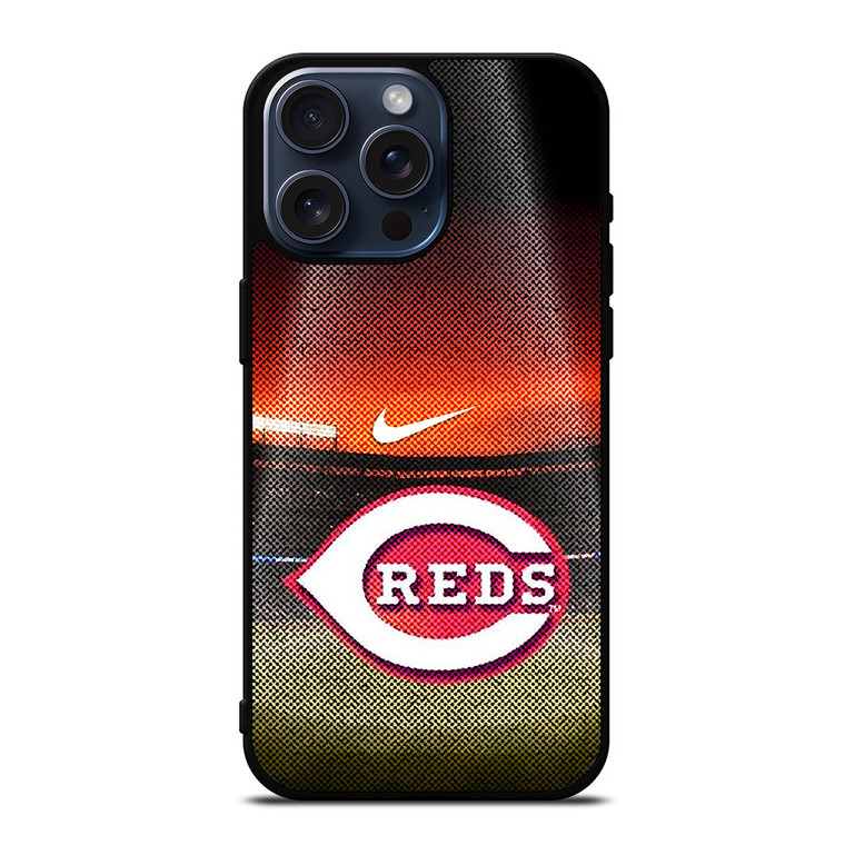 CINCINNATI RED MLB BASEBALL LOGO iPhone 15 Pro Max Case Cover