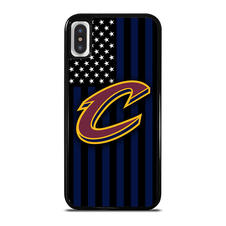 CLEVELAND CAVALIERS NBA USA FLAG iPhone X / XS Case Cover