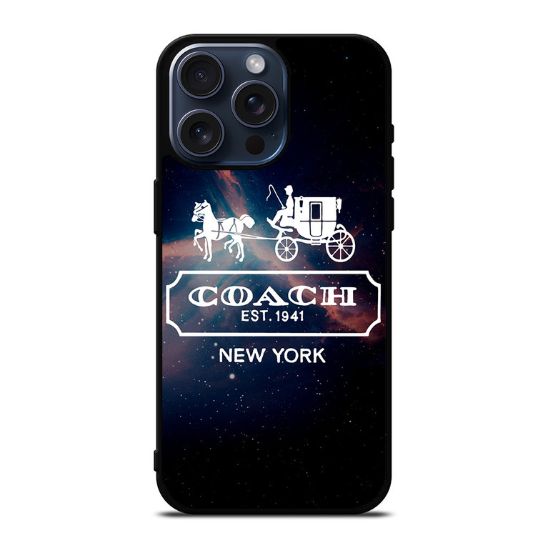 COACH NEW YORK NEBULA LOGO iPhone 15 Pro Max Case Cover