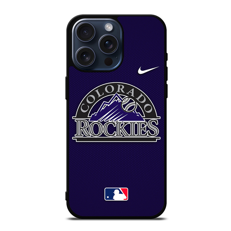 COLORADO ROCKIES MLB BASEBALL NIKE iPhone 15 Pro Max Case Cover