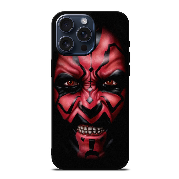 DARTH MAUL STAR WARS FACE iPhone 15 Pro Max Case Cover
