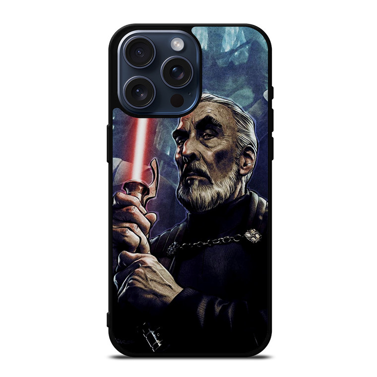 DARTH TYRANUS COUNT DOOKU STAR WARS iPhone 15 Pro Max Case Cover