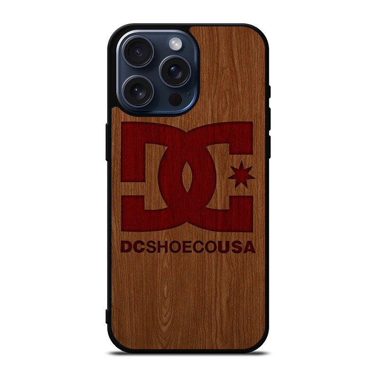 DC SHOES SKATEBOARD WOODEN LOGO iPhone 15 Pro Max Case Cover