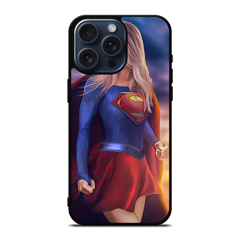 DC SUPERGIRL CARTOON iPhone 15 Pro Max Case Cover