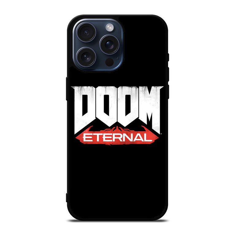 DOOM ETERNAL GAMES LOGO BLACK iPhone 15 Pro Max Case Cover