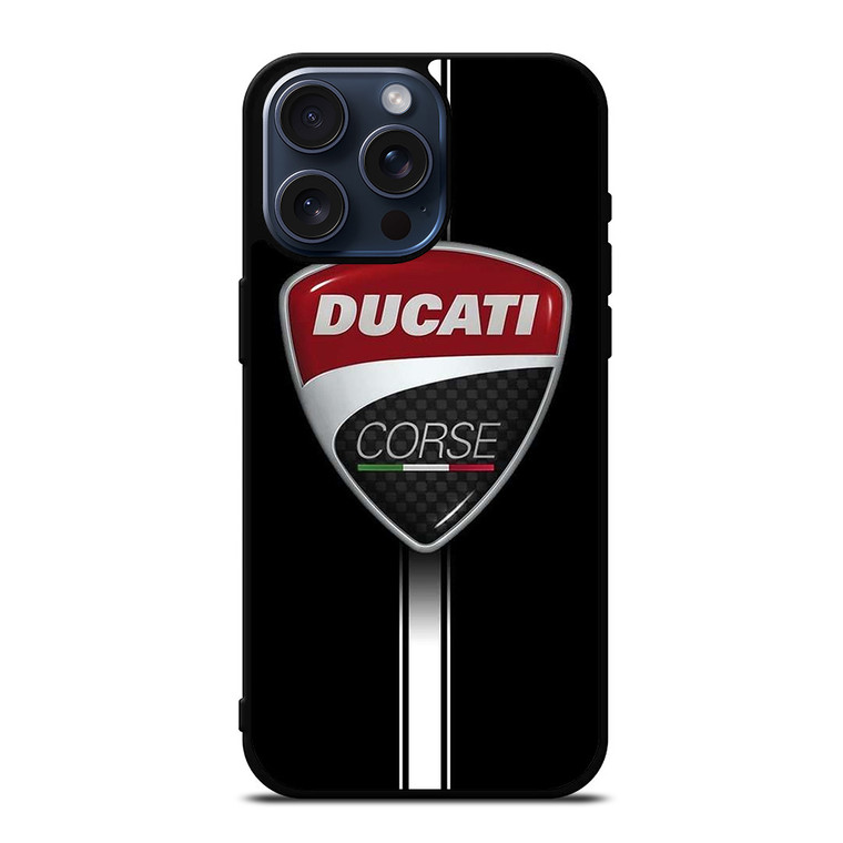 DUCATI CORSE MOTOR LOGO iPhone 15 Pro Max Case Cover