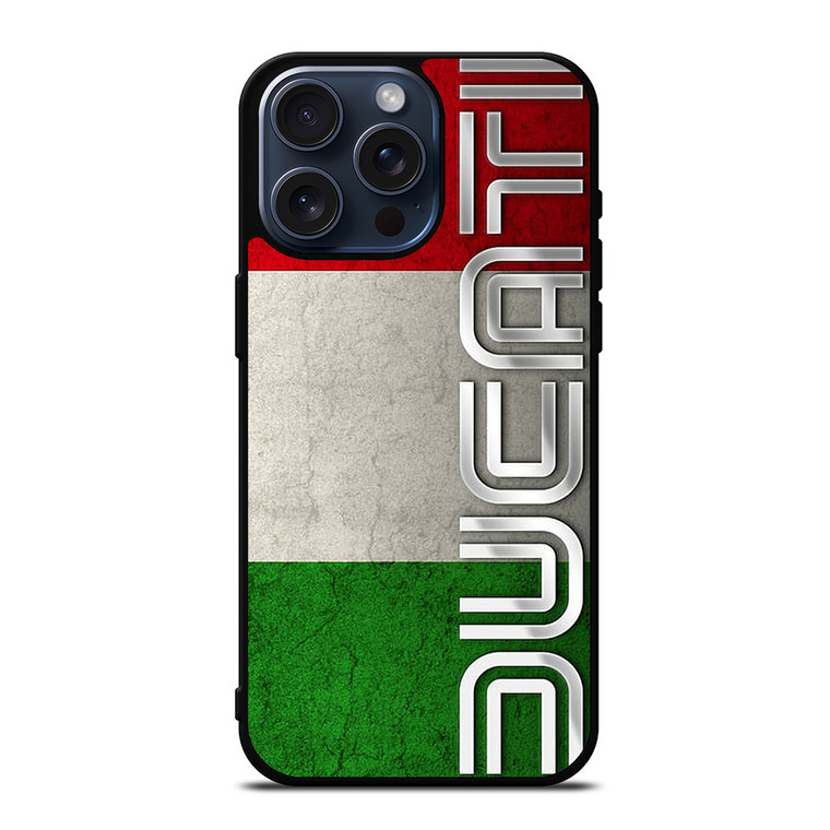 DUCATI MOTOR ITALY FLAG iPhone 15 Pro Max Case Cover