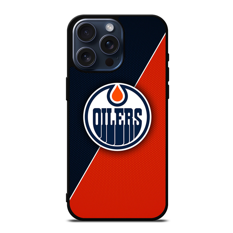 EDMONTON OILERS NHL HOCKEY LOGO iPhone 15 Pro Max Case Cover