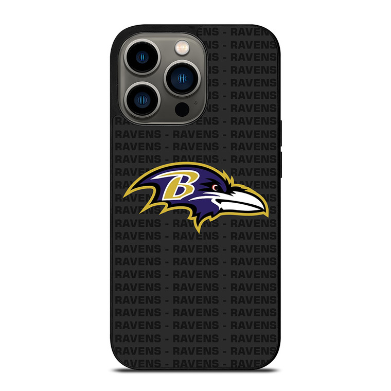 BALTIMORE RAVENS FOOTBALL TEXT iPhone 13 Pro Case Cover