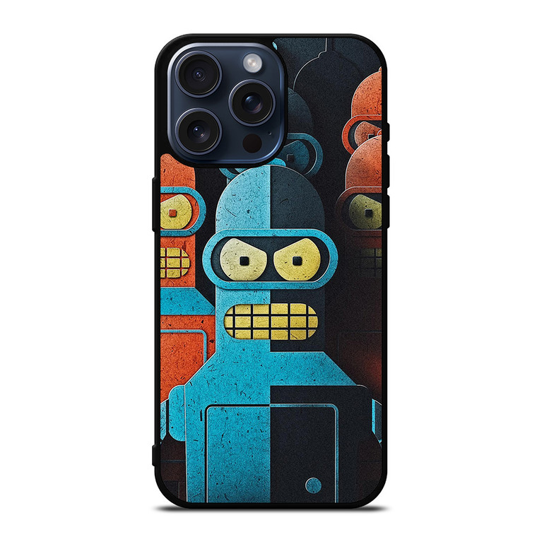 FUTURAMA BENDER ART iPhone 15 Pro Max Case Cover