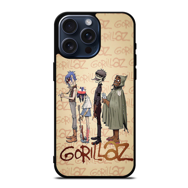 GORILLAZ ENGLISH BAND 3 iPhone 15 Pro Max Case Cover