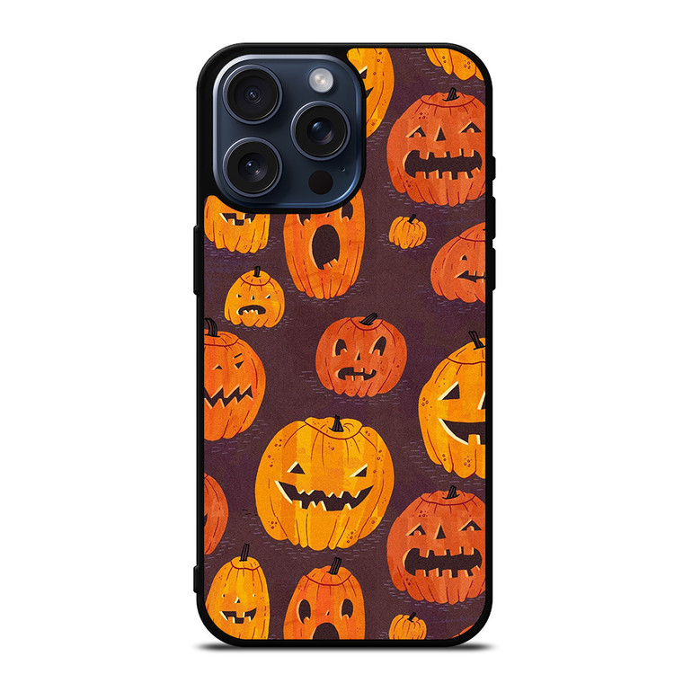HALLOWEEN PUMPKINS PATTERN iPhone 15 Pro Max Case Cover