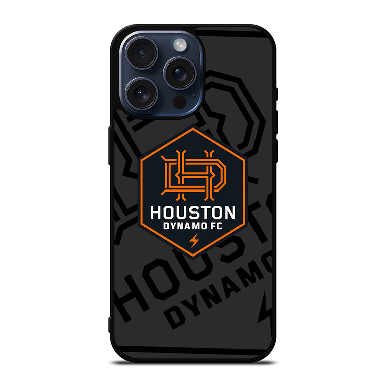 HOUSTON DYNAMO FC MLS BLACK iPhone 15 Pro Max Case Cover
