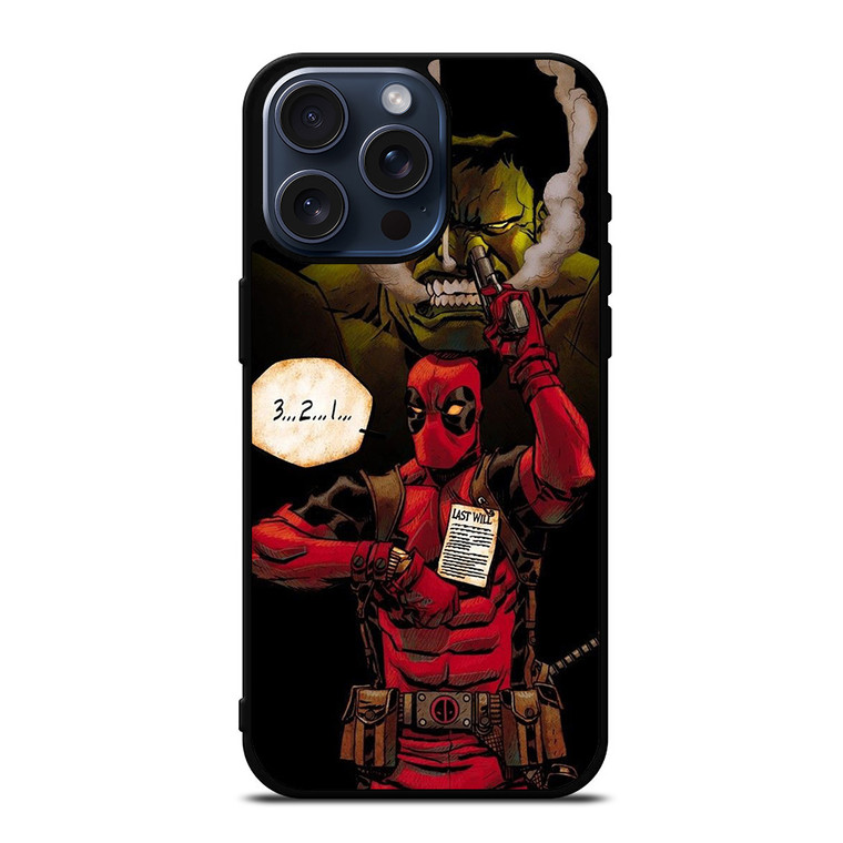 HULK VS DEADPOOL iPhone 15 Pro Max Case Cover