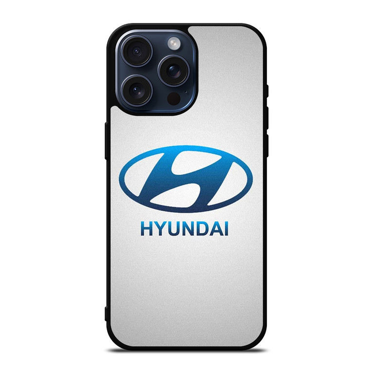 HYUNDAI SILVER LOGO iPhone 15 Pro Max Case Cover