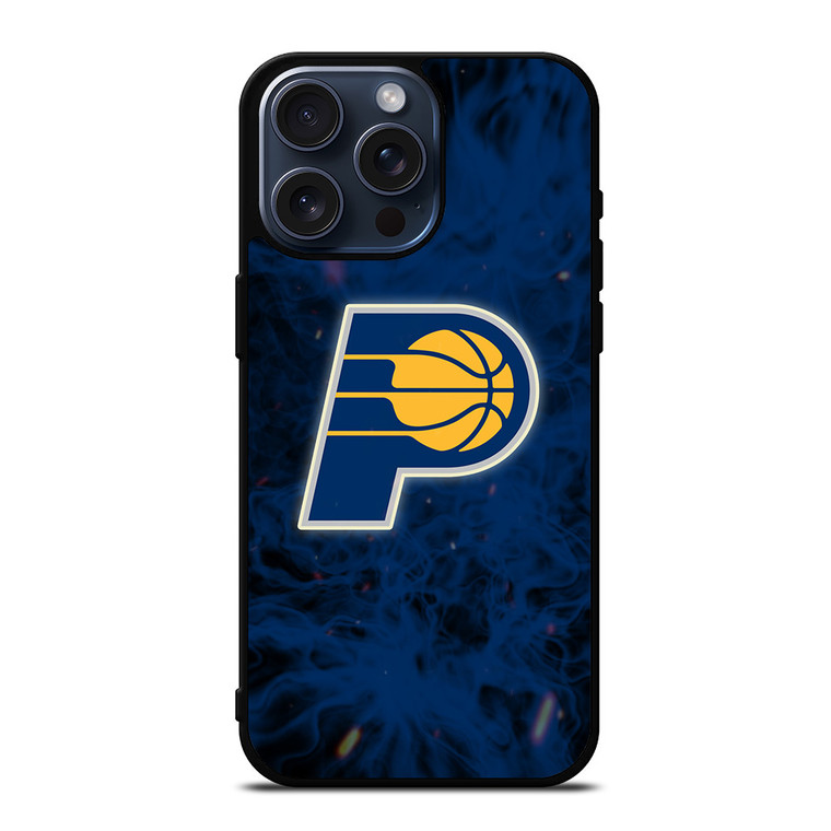 INDIANA PACERS BASKETBALL NBA FIRE iPhone 15 Pro Max Case Cover