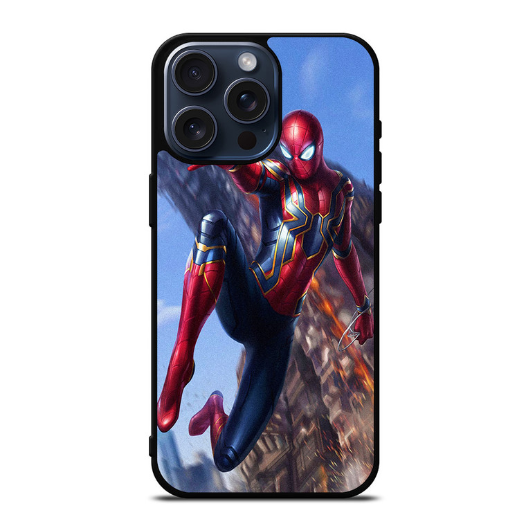 IRON SPIDER SUPERHERO iPhone 15 Pro Max Case Cover