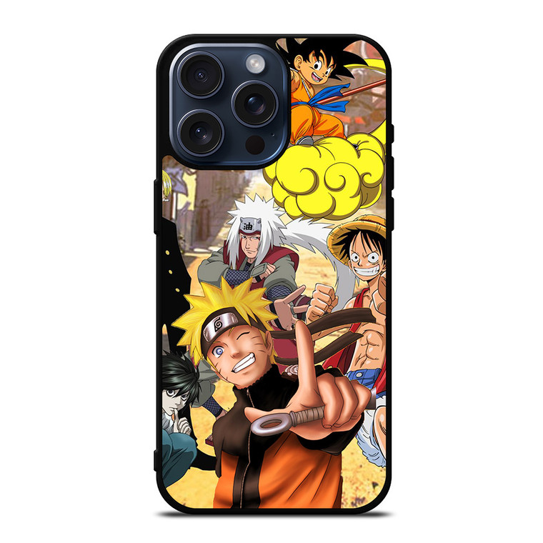 JAPANESE ANIME CROSSOVER iPhone 15 Pro Max Case Cover